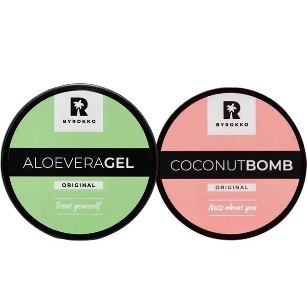 Byrokko Tropical Renewal Set: Maschera Al Cocco E Gel Rinfrescante All'aloe Vera-image