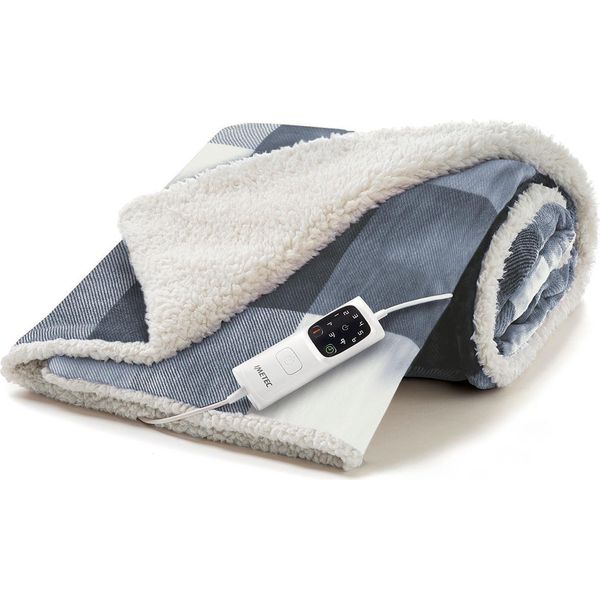 Imetec 16715 Coperta Elettrica 150 W Grigio Poliestere, Velluto-image