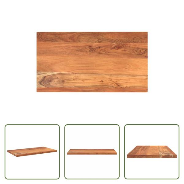 The Living Store Piano D'appoggio 110X70X2,5 Cm Rettangolare In Legno Massiccio Di Acacia-image