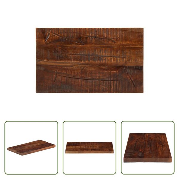 The Living Store Piano D'appoggio 60X30X2,5 Cm Rettangolare In Legno Massiccio Di Recupero-image