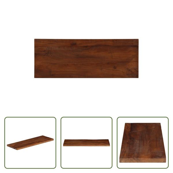 The Living Store Piano D'appoggio 90X40X2,5 Cm Rettangolare In Legno Massiccio Antico-image