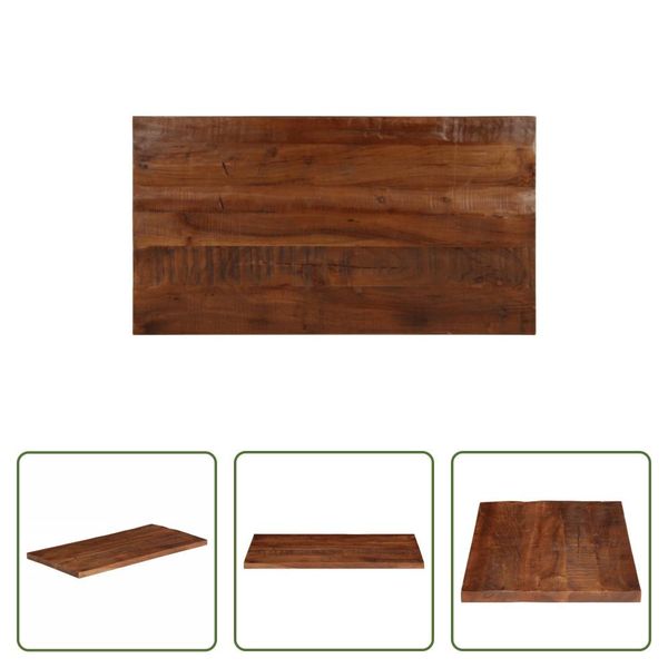 The Living Store Piano D'appoggio 100X50X2,5 Cm Rettangolare In Legno Massiccio Di Recupero-image