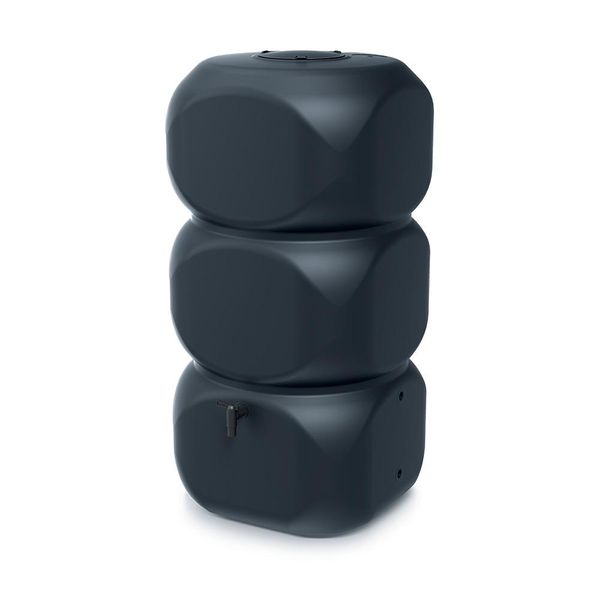 Regenwassertank Prosperplast "Gubo", Grau (Anthrazit), B:118Cm H:58Cm T:58Cm, Polyethylen, Regentonnen-image