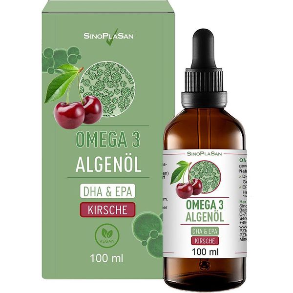 Omega-3 Olio Di Alghe Dha+Epa Ciliegia Gocce Orali 100 Ml-image