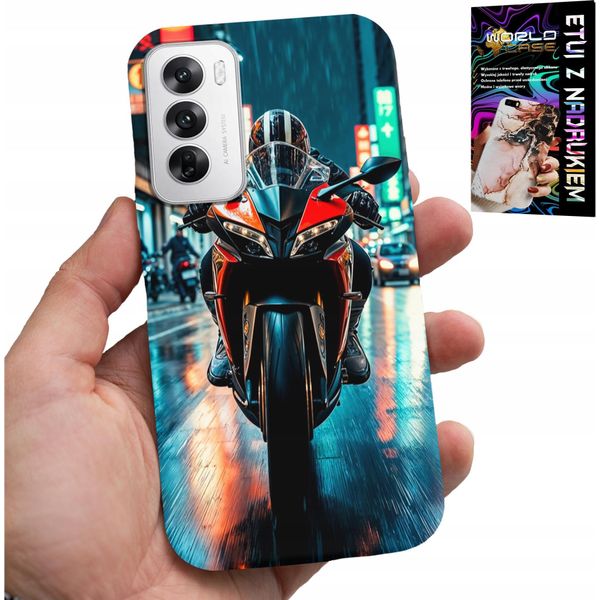 Custodia Per Oppo Reno12 5G - Motocicletta, Motocicletta Unicycle Designs + Foil-image