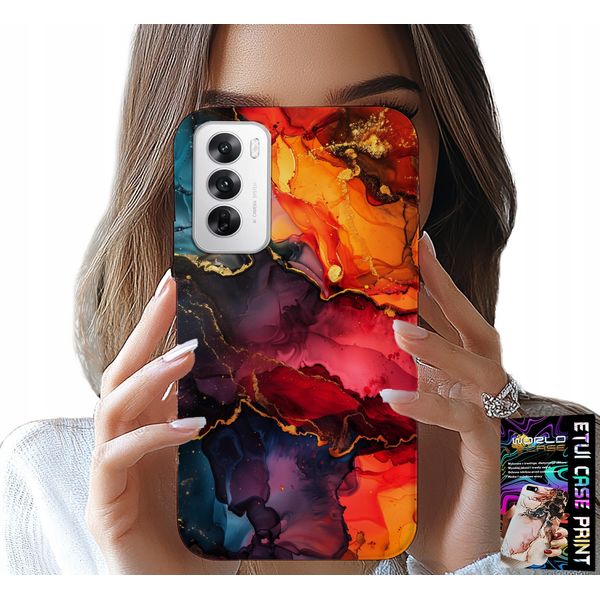 Custodia Per Oppo Reno12 5G - Motivi Di Pietra, Custodia + Foil-image