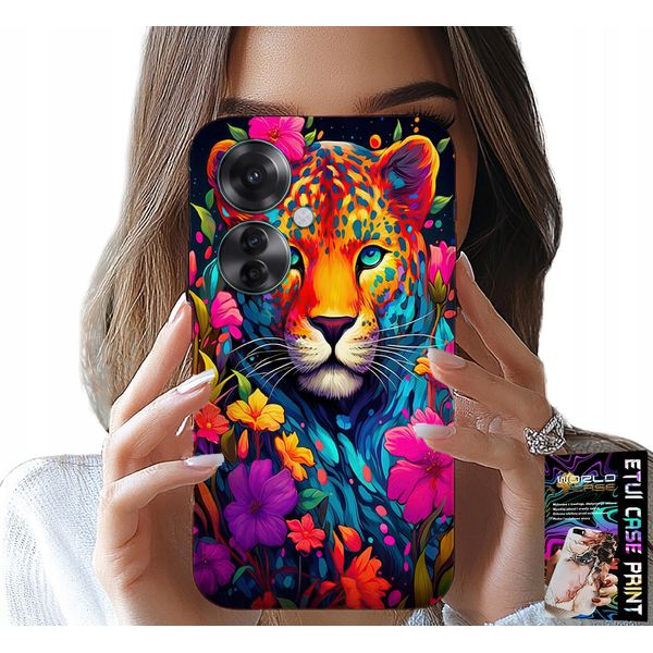 Custodia Per Oppo Reno11 F 5G - Modelli Floreali Tiger Tiger + Foil-image