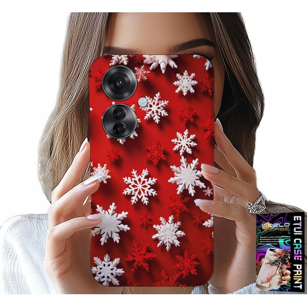 Custodia Per Oppo Reno11 F 5G - Fiocchi Di Neve, Neve, Stelle, Natale-image