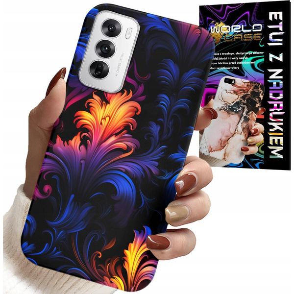 Custodia Per Oppo Reno12 Pro 5G - Motivi Astratti Colorati + Foil-image