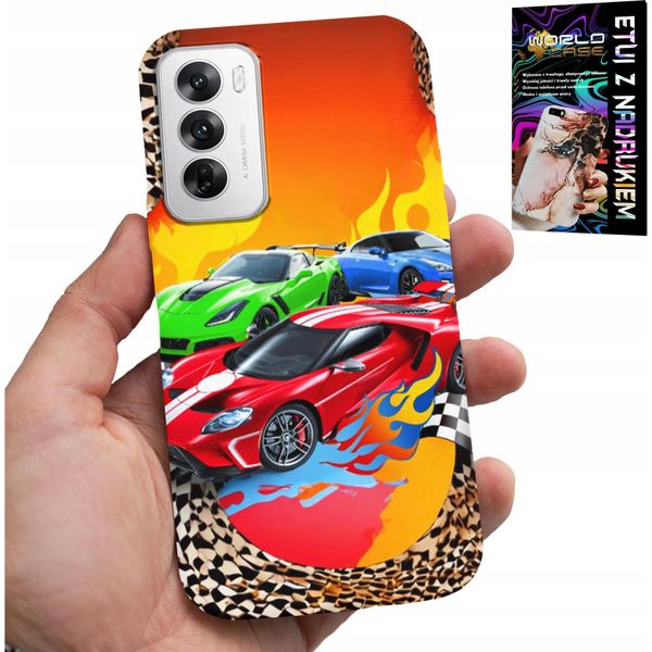 Custodia Per Oppo Reno12 Pro 5G - Per Bambini, Auto Da Corsa + Foglio Di Alluminio-image