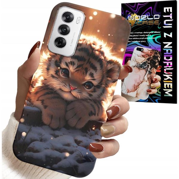 Custodia Per Oppo Reno12 Pro 5G - Custodia Stampata Con Tigre Carina-image