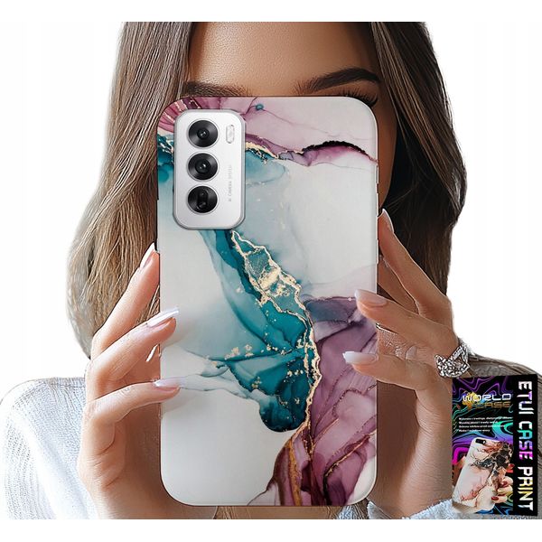 Custodia Per Oppo Reno12 Pro 5G - Elegante Custodia Da Donna In Marmo Alla Moda-image
