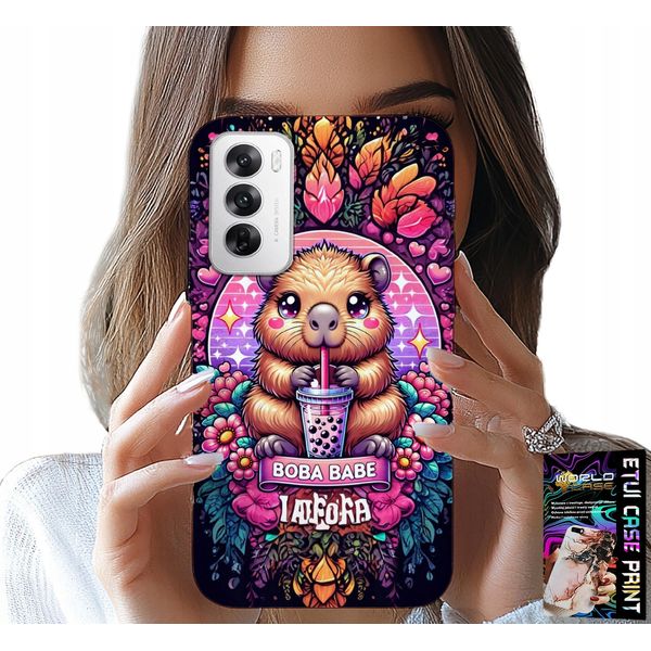 Custodia Per Oppo Reno12 Pro 5G - Dolce Capibara Con Sceicco, Design Super-image