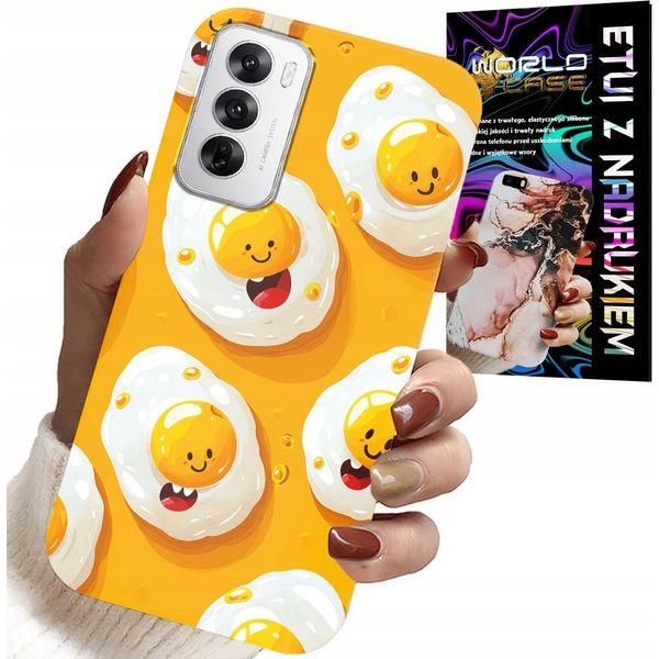 Custodia Per Oppo Reno12 Pro 5G - Custodia Per Uova Dolci Sorridenti + Foglio Di Alluminio-image