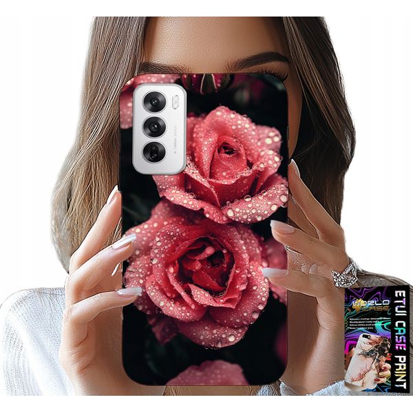 Custodia Per Oppo Reno12 5G - Belle Rose Rosa, Disegni Floreali, Custodia-image