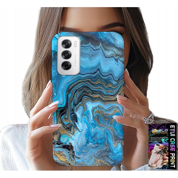 Custodia Per Oppo Reno12 Pro 5G - Custodia Con Motivi Marmorizzati + Lamina-image