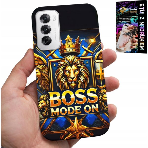 Custodia Per Oppo Reno12 5G - Boss Lion Con Corona Su Scudo Custodia + Foil-image