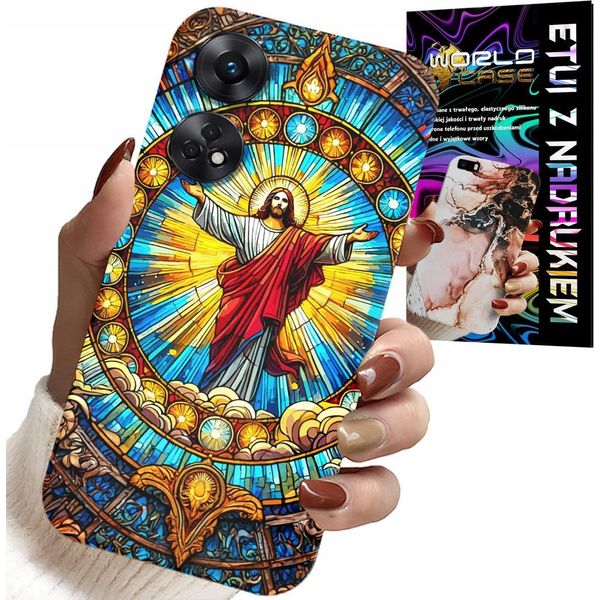 Custodia Per Oppo Reno8 T 4G - Gesù Cristianesimo Religione + Vetro-image