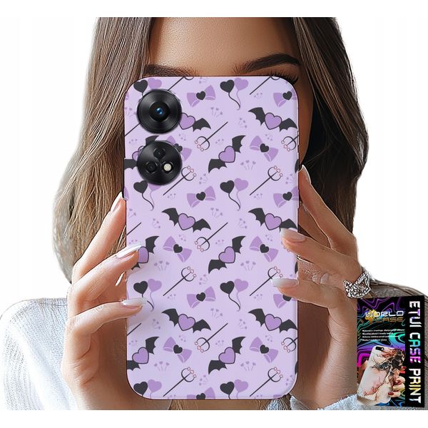Custodia Per Oppo Reno8 T 4G - Modelli Alla Moda Forchette Cuori Cartoncino Cocard-image
