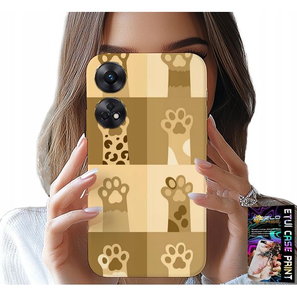 Custodia Per Oppo Reno8 T 4G - Gatto D'amore, Disegni Con Gatti, Zampe Di Gatto-image