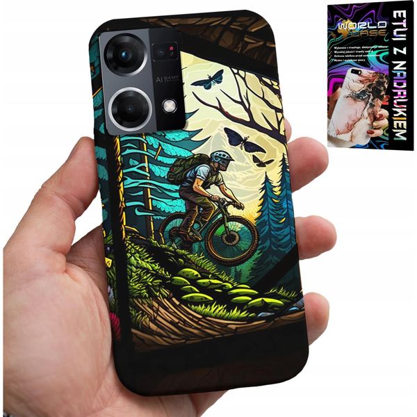 Custodia Per Oppo Reno7 4G - Escursioni Estreme In Bicicletta Nella Foresta-image