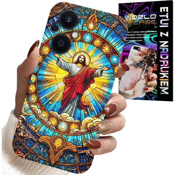 Custodia Per Oppo Reno7 Lite 5G - Gesù Cristianesimo Religione + Vetro-image