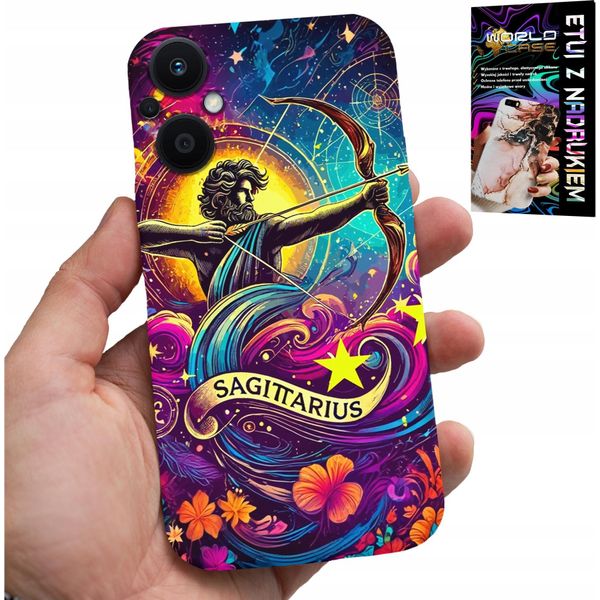 Custodia Per Oppo Reno7 Lite 5G - Segno Zodiacale, Sagittario Astronomia Plecki-image