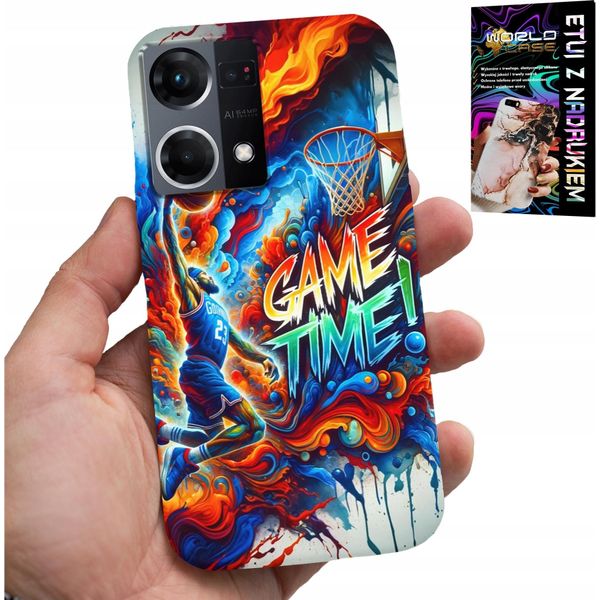Custodia Per Oppo Reno7 4G - Basketball Nba Game Time, Custodia + Vetro-image