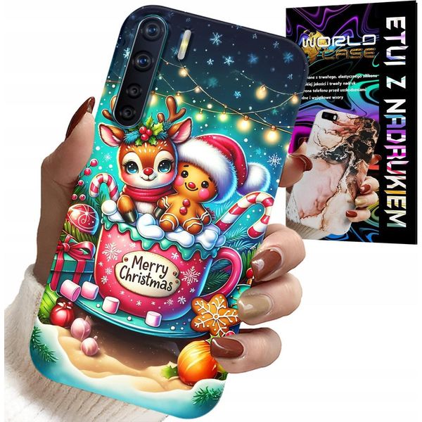 Custodia Per Oppo A91 - Renna Con Pan Di Zenzero Buon Natale-image