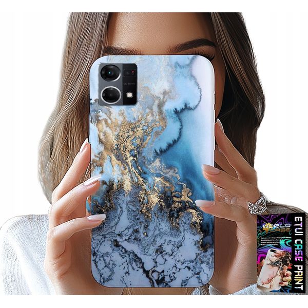 Custodia Per Oppo Reno7 4G - Modelli Da Donna In Marmo + Vetro-image