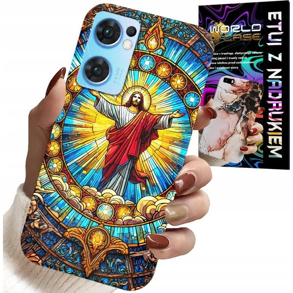 Caso Per Oppo Reno7 5G - Gesù Cristianesimo Religione + Vetro-image