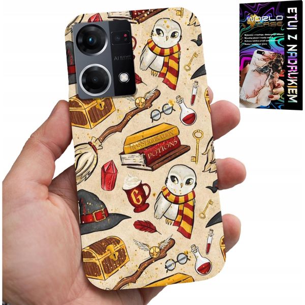 Custodia Per Oppo Reno7 4G - Custodia Per Il Ventilatore A Bacchetta Magica + Vetro-image