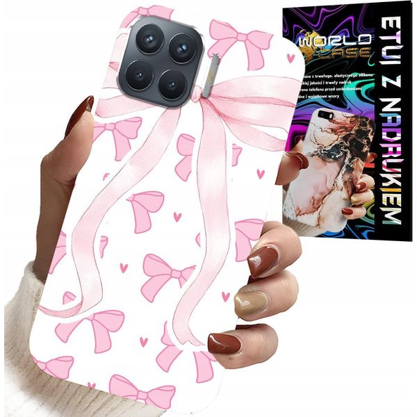 Custodia Per Oppo Reno 4 Lite - Custodia Con Motivi Alla Moda A Nastro Rosa-image