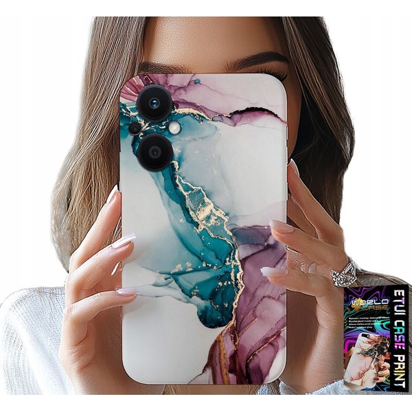 Custodia Per Oppo Reno7 Lite 5G - Elegante Custodia Da Donna In Marmo Alla Moda-image