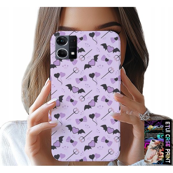 Custodia Per Oppo Reno7 4G - Modelli Alla Moda Forchette Cuori Cartone Cocard-image