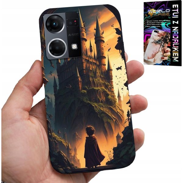 Custodia Per Oppo Reno7 4G - Custodia Per Il Fan Del Castello Della Bacchetta Magica-image