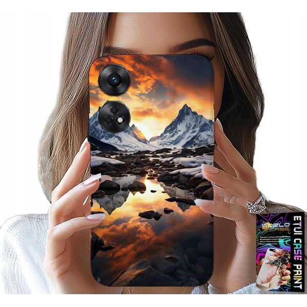Custodia Per Oppo Reno8 T 4G - Stream, Montagne, Cime, Everest + Foil-image