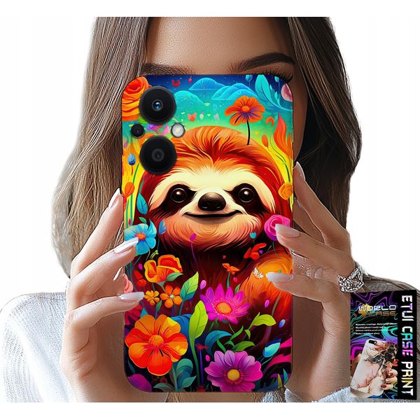 Custodia Per Oppo Reno7 Lite 5G - Motivi Animali Colorati Koala + Vetro-image