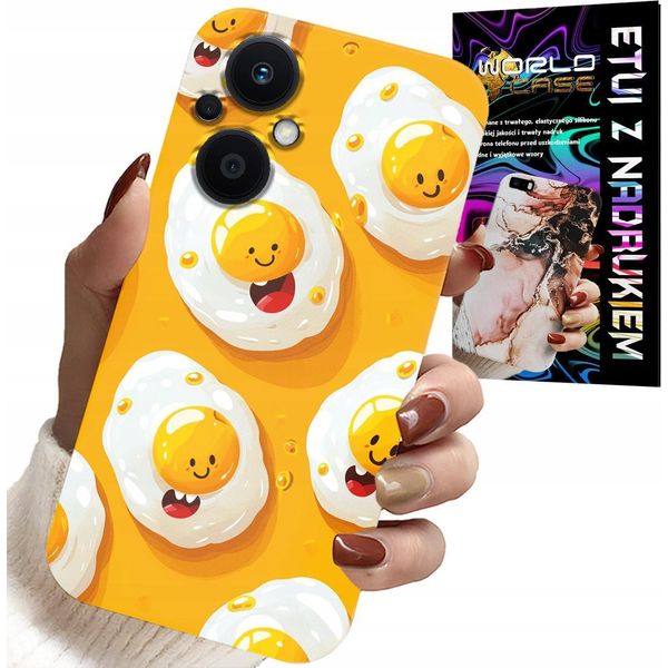 Custodia Per Oppo Reno7 Lite 5G - Custodia Per Uova Dolci Sorridenti + Foglio Di Alluminio-image