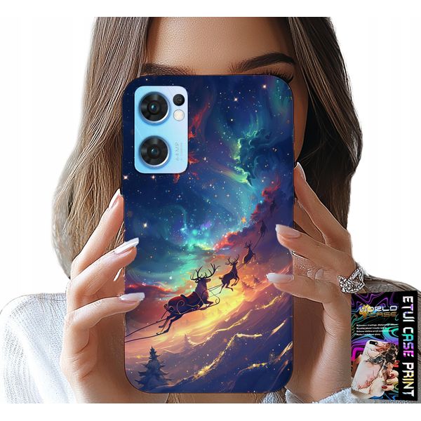 Custodia Per Oppo Reno7 5G - Dolce Renna Natalizia-image
