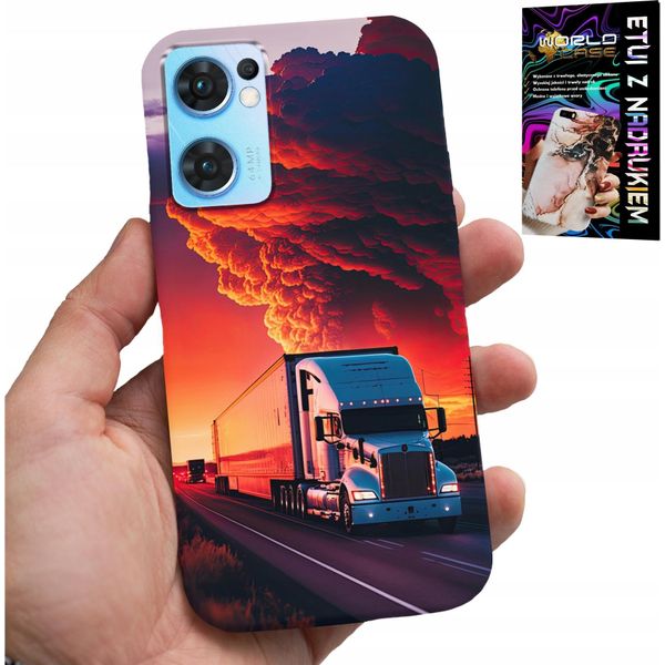 Custodia Per Oppo Reno7 5G - Custodia Tir Truck + Vetro Temperato-image