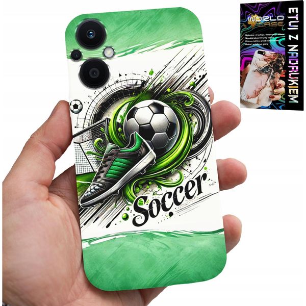 Custodia Per Oppo Reno7 Lite 5G - Calcio, Custodia Per Calcio + Vetro-image