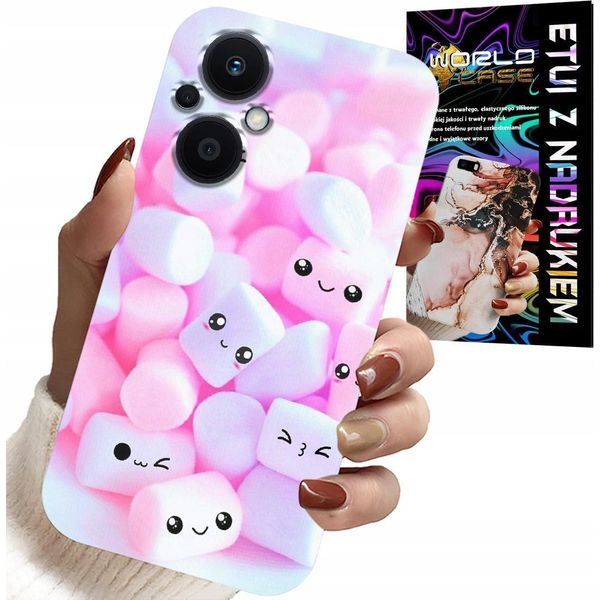 Custodia Per Oppo Reno8 Lite 5G - Modello Marshmallow Dolce, Custodia, Zaino-image