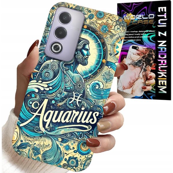 Custodia Per Oppo A80 5G - Segno Zodiacale, Acquario, Astronomia Plecki-image