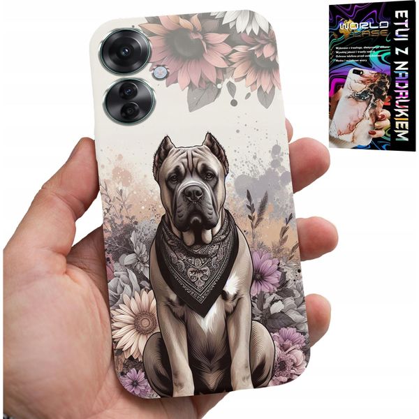 Custodia Per Oppo Reno11 F 5G - Cover Con Motivi Di Razze Canine + Foglio Di Alluminio-image
