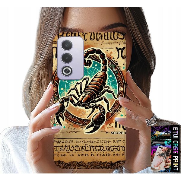 Custodia Per Oppo A80 5G - Segno Zodiacale Dello Scorpione Astronomia + Foil-image