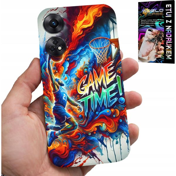 Custodia Per Oppo Reno8 T 4G - Basketball Nba Game Time, Custodia + Vetro-image