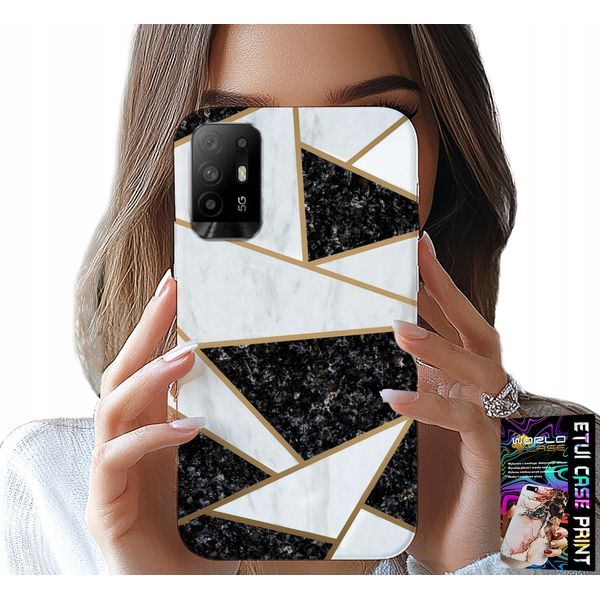 Custodia Per Oppo Reno 5Z / A94 5G - Elegante Design Alla Moda Custodia + Vetro-image