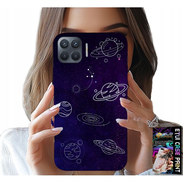 Custodia Per Oppo Reno 4 Lite - Modelli Cosmo Pianeti Stelle Galassia-image