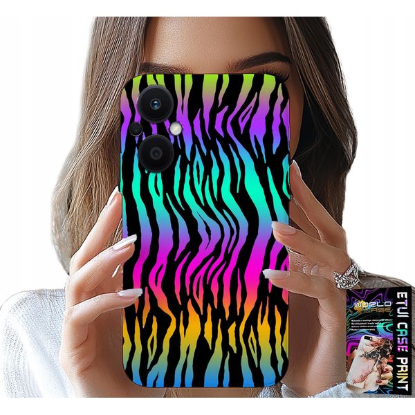 Custodia Per Oppo Reno8 Lite 5G - Custodia Con Motivi Astratti E Colorati + Lamina-image